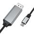 COTECi OF-014 Type-C to DisplayPort 1.4, 4K 60Hz Cable 1.8M - Gray